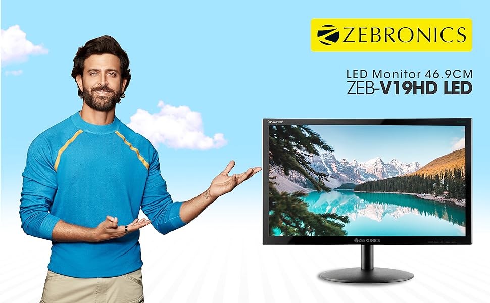 ZEBRONICS Zeb-V19Hd 18.5 Inch led monitor